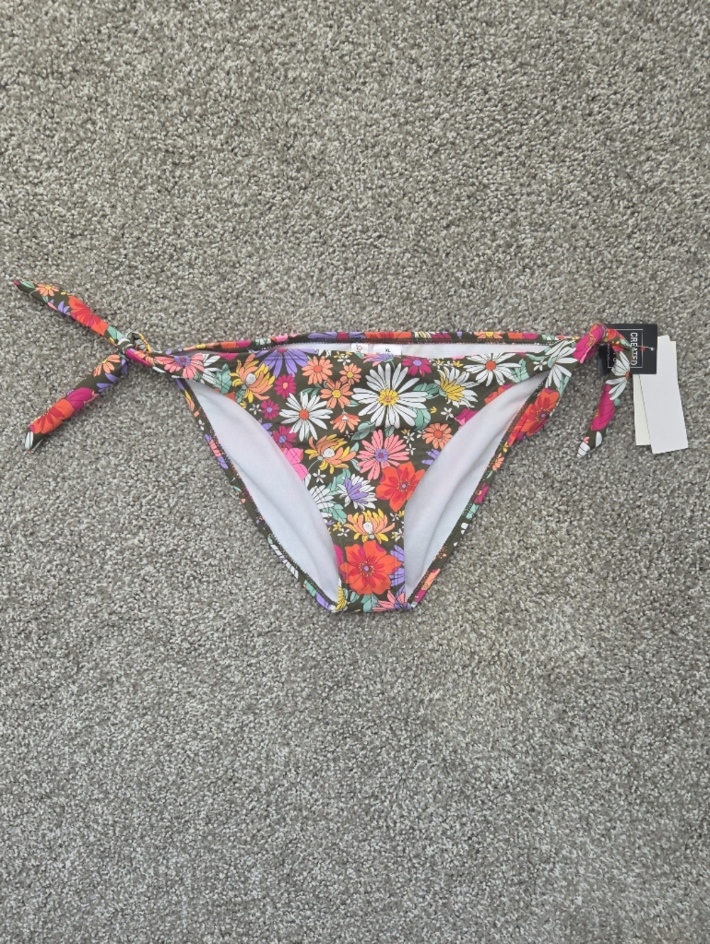 *NWT* Salt + Cove Floral Tie-Side Bikini Bottom Daisy Print